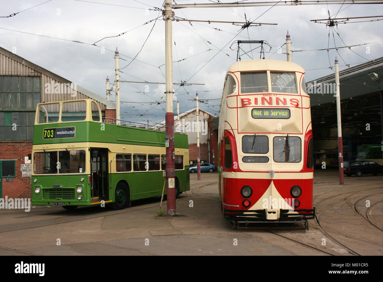 Blackpool number 703 in Sunderland number 101 - 1934 Balloon Car type ...
