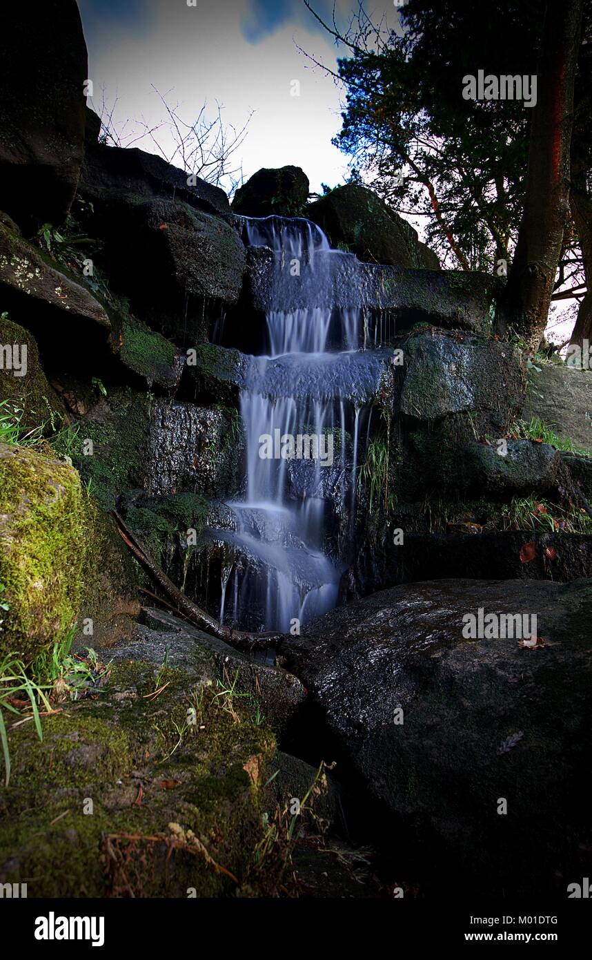 Where Is Rivington waterfall and rocks. Taken at Rivington, Lancashire. UK Stock Photo - Alamy
