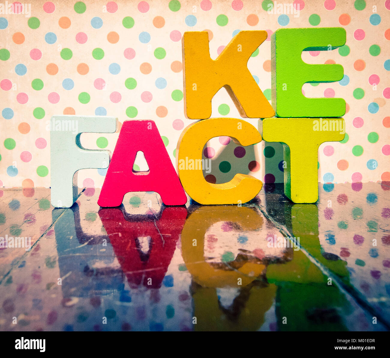 Fact Or Fallacy Lettering Fact or Fake wooden letters on old wooden floor Stock Photo - Alamy