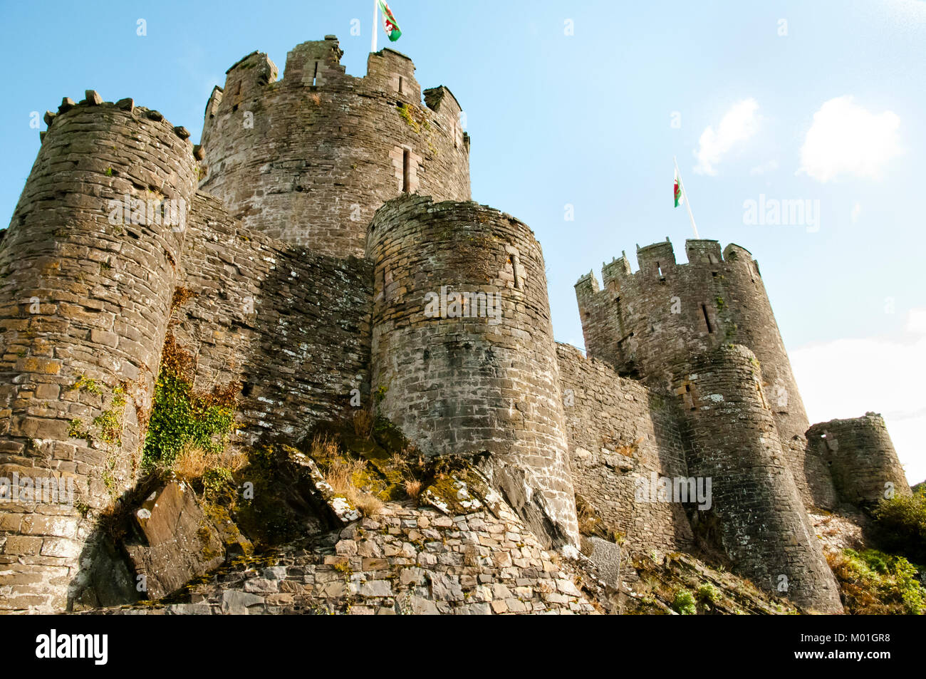 Conwy Castle - Wales - UK Stock Photo - Alamy