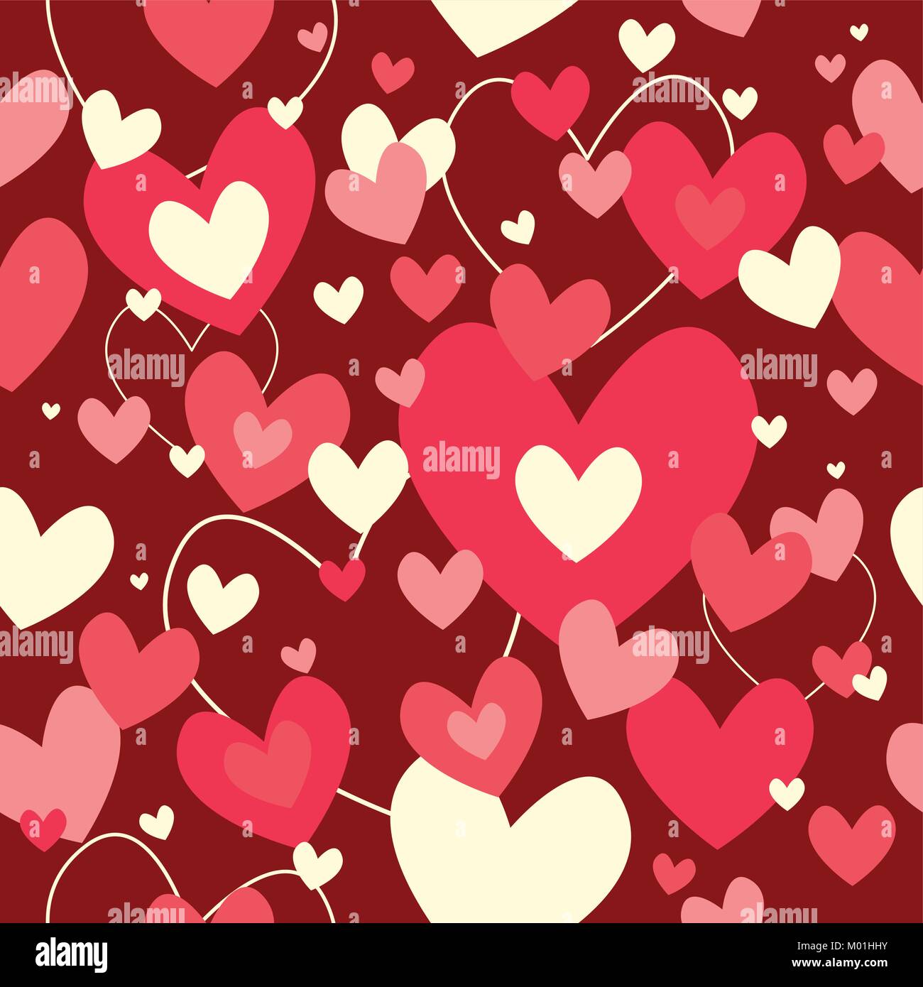 A vector illustration of Valentine Day Wallpaper Seamless Pattern ...