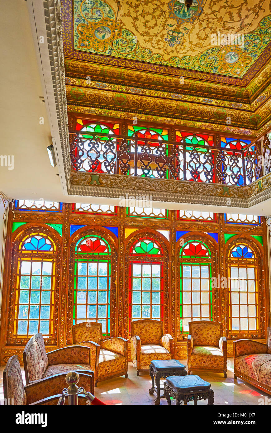 SHIRAZ, IRAN OCTOBER 12, 2017 Naranjestan complex is nice place to