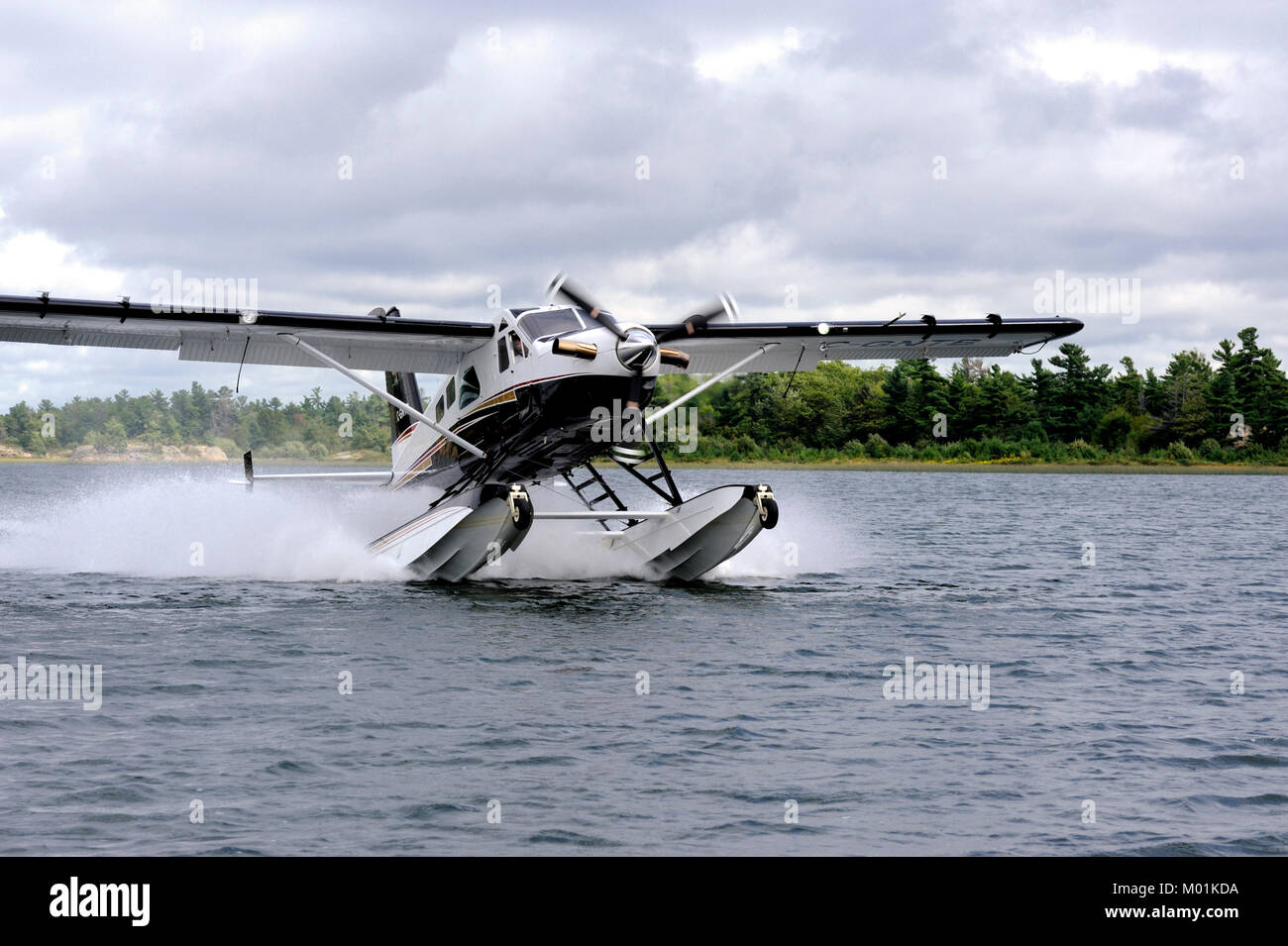 The de Havilland turbo beaver is an updated version of of the DHC-2 which has been a work horse in the Canadian North Stock Photo
