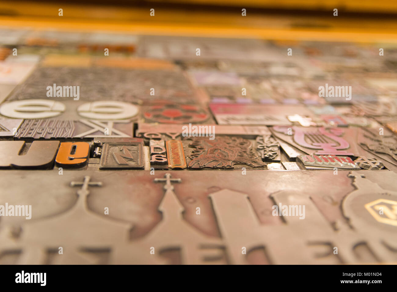 Type and Typography block in a design store in Berlin, Germany Stock ...