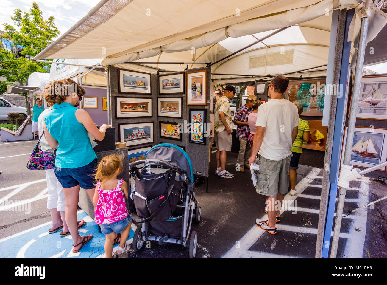Mystic Outdoor Art Festival Mystic, Connecticut, USA Stock Photo Alamy