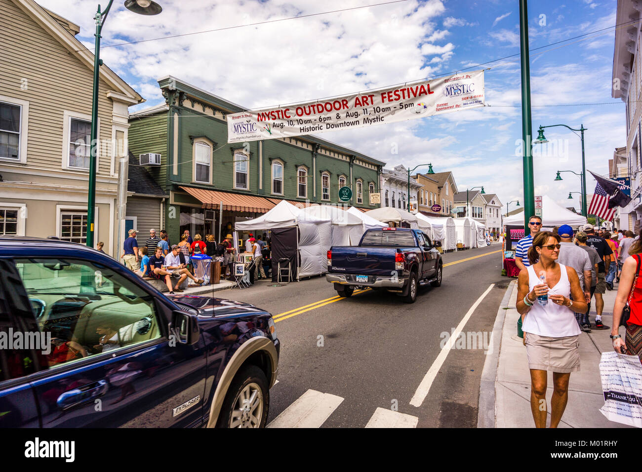 Mystic Outdoor Art Festival Mystic, Connecticut, USA Stock Photo Alamy