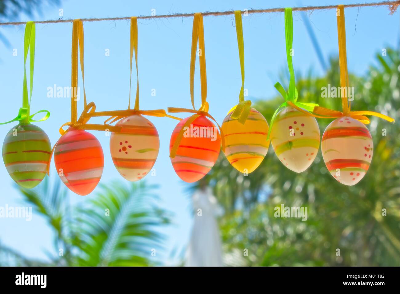 Easter Rope Happy easter symbol eggs hi-res stock photography and images - Alamy