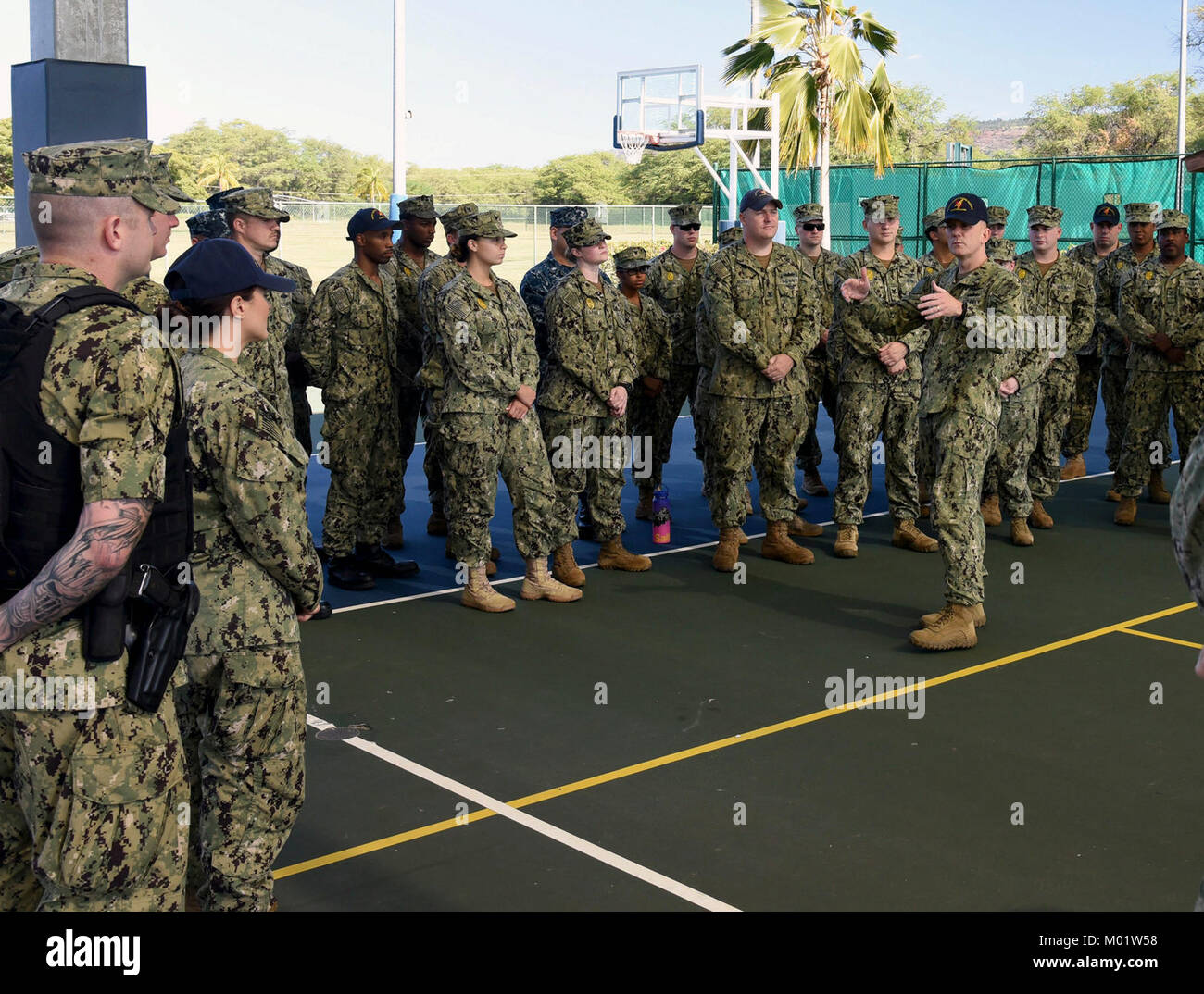 BARKING SANDS, Hawaii (Jan. 9, 2018) Master Chief Petty Officer of the