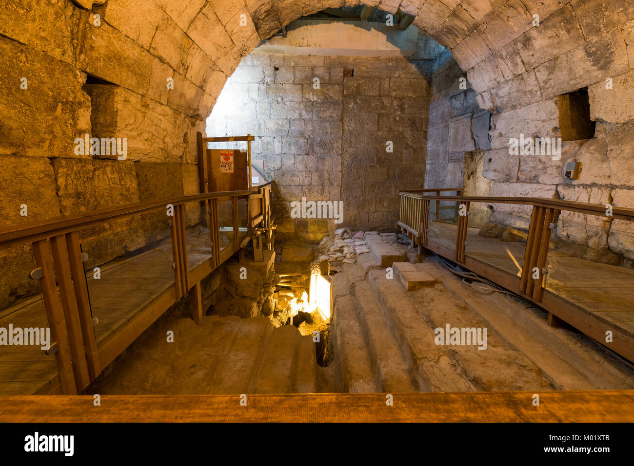 Jerusalem Hanukkah Western Wall Tunnels Tour, Israel Stock Photo Alamy