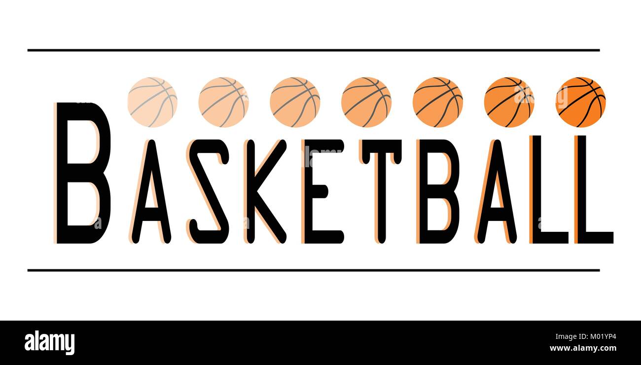 Basketball writing logo Stock Vector Image & Art - Alamy