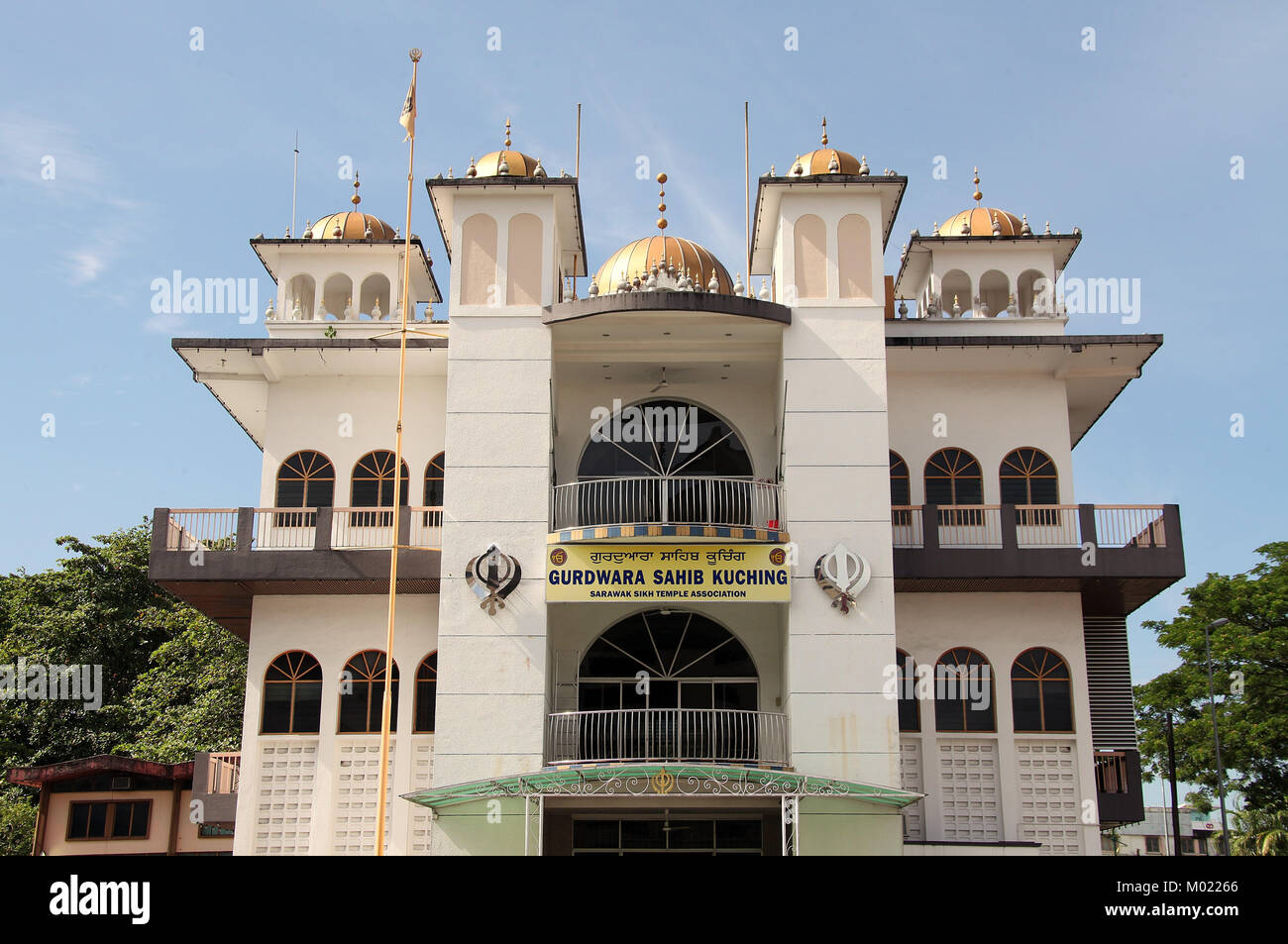 Sikh Temple at Kuching in Sarawak Stock Photo