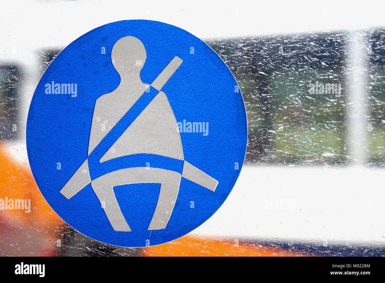 Road sign in the Philippines - Fasten seat belt Stock Photo - Alamy