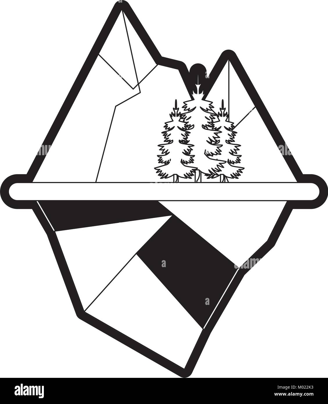 Mountain landscape design Stock Vector Image & Art - Alamy