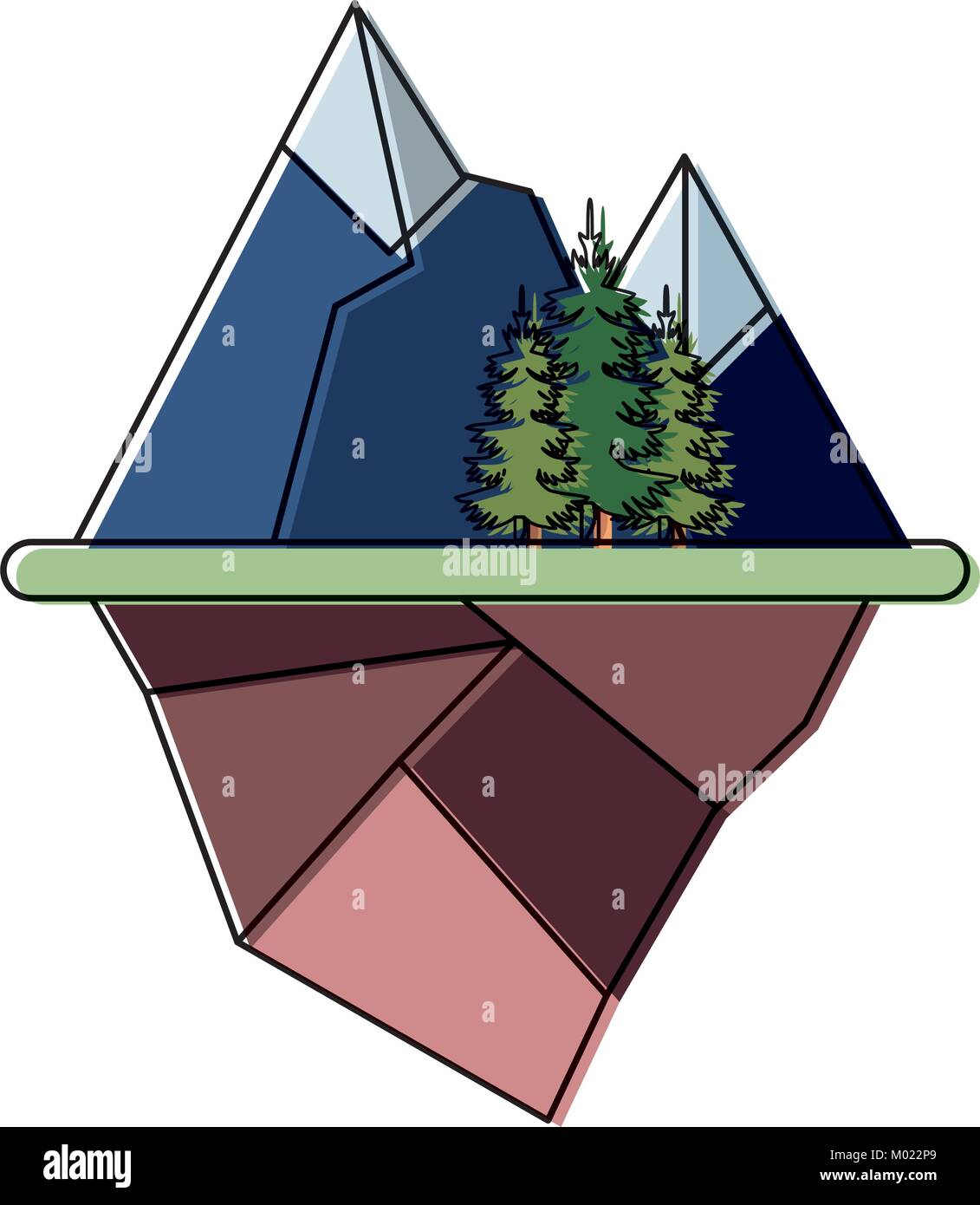 mountains landscape design Stock Vector Image & Art - Alamy