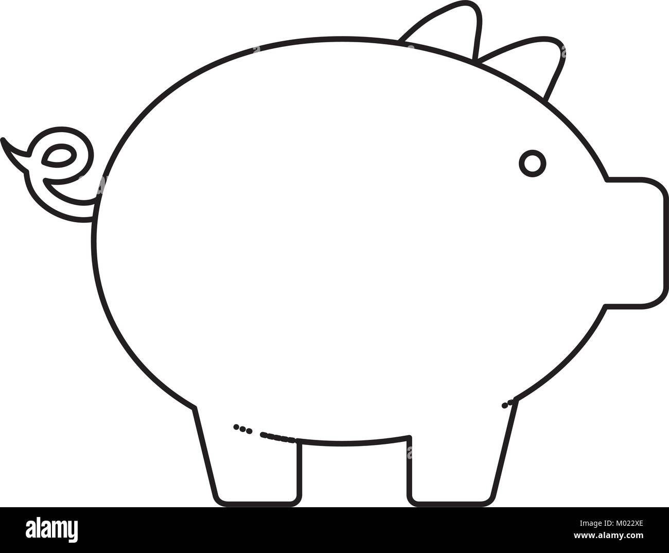 piggybank vector illustration Stock Vector