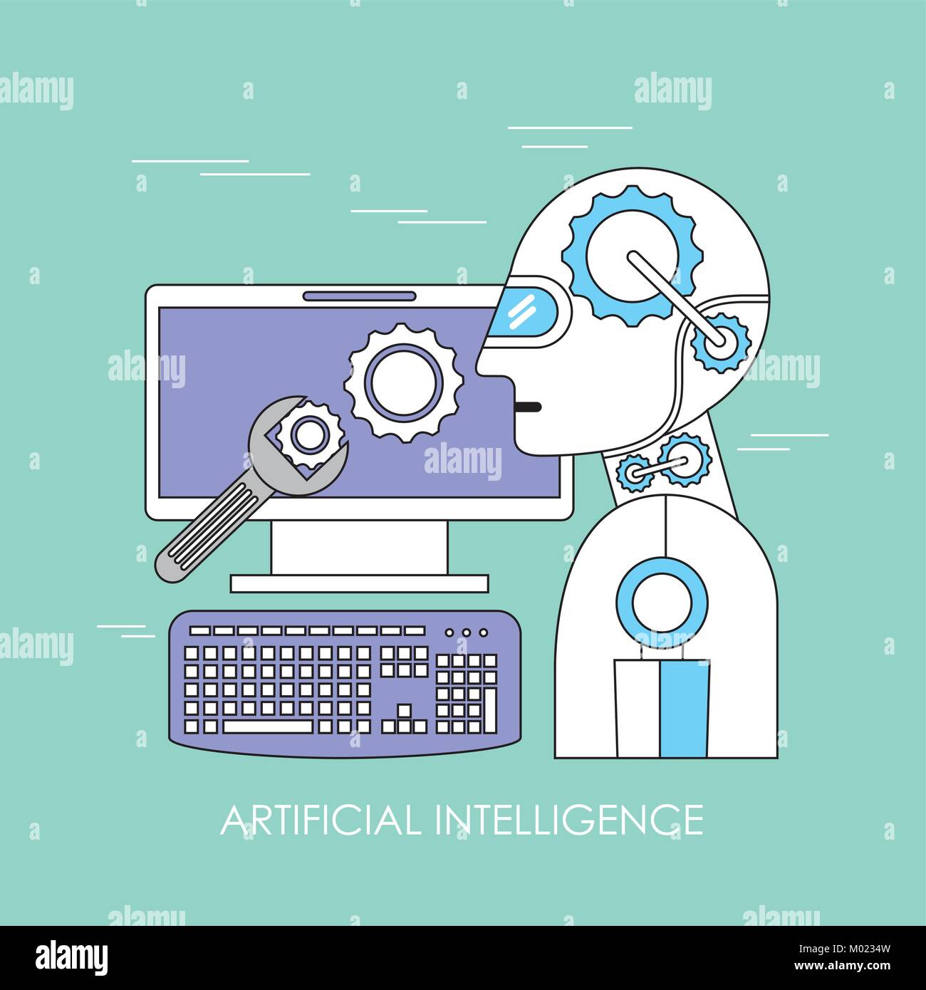 artificial intelligence robot android computer device tools support ...