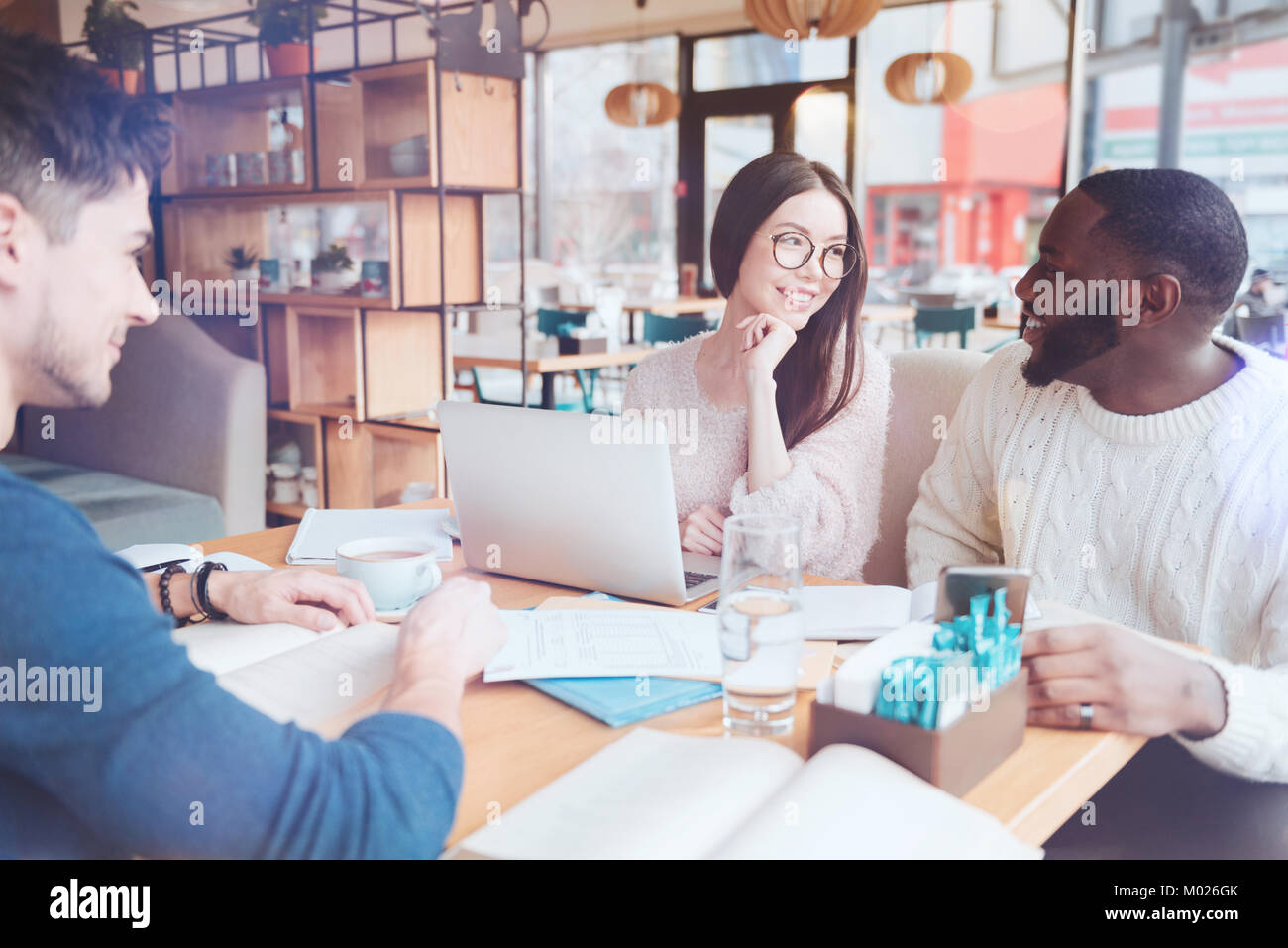 Discussion Between Friends Interaction between friends hi-res stock photography and images - Alamy