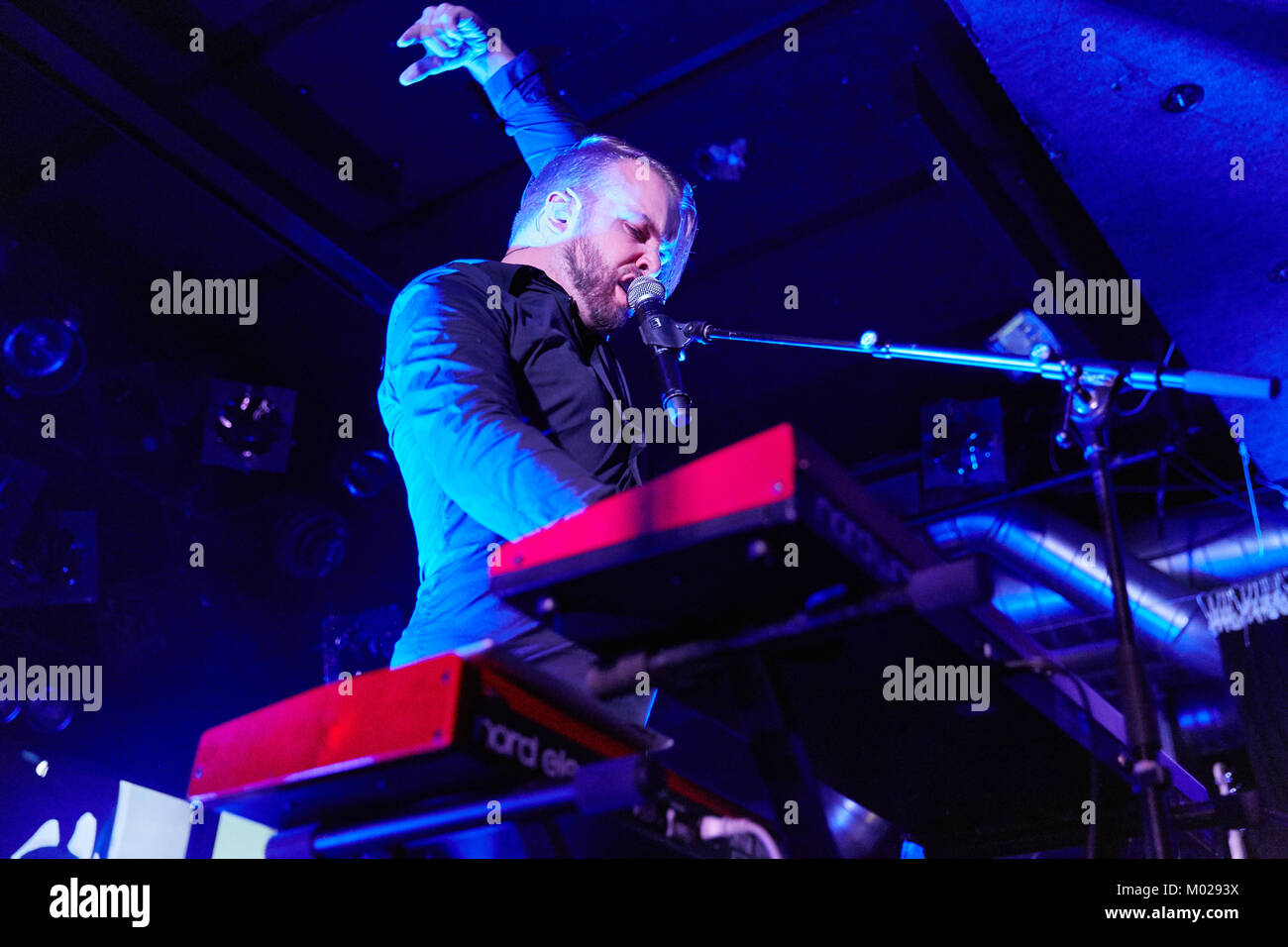 The Norwegian progressive metal band Leprous performs a live concert at ...