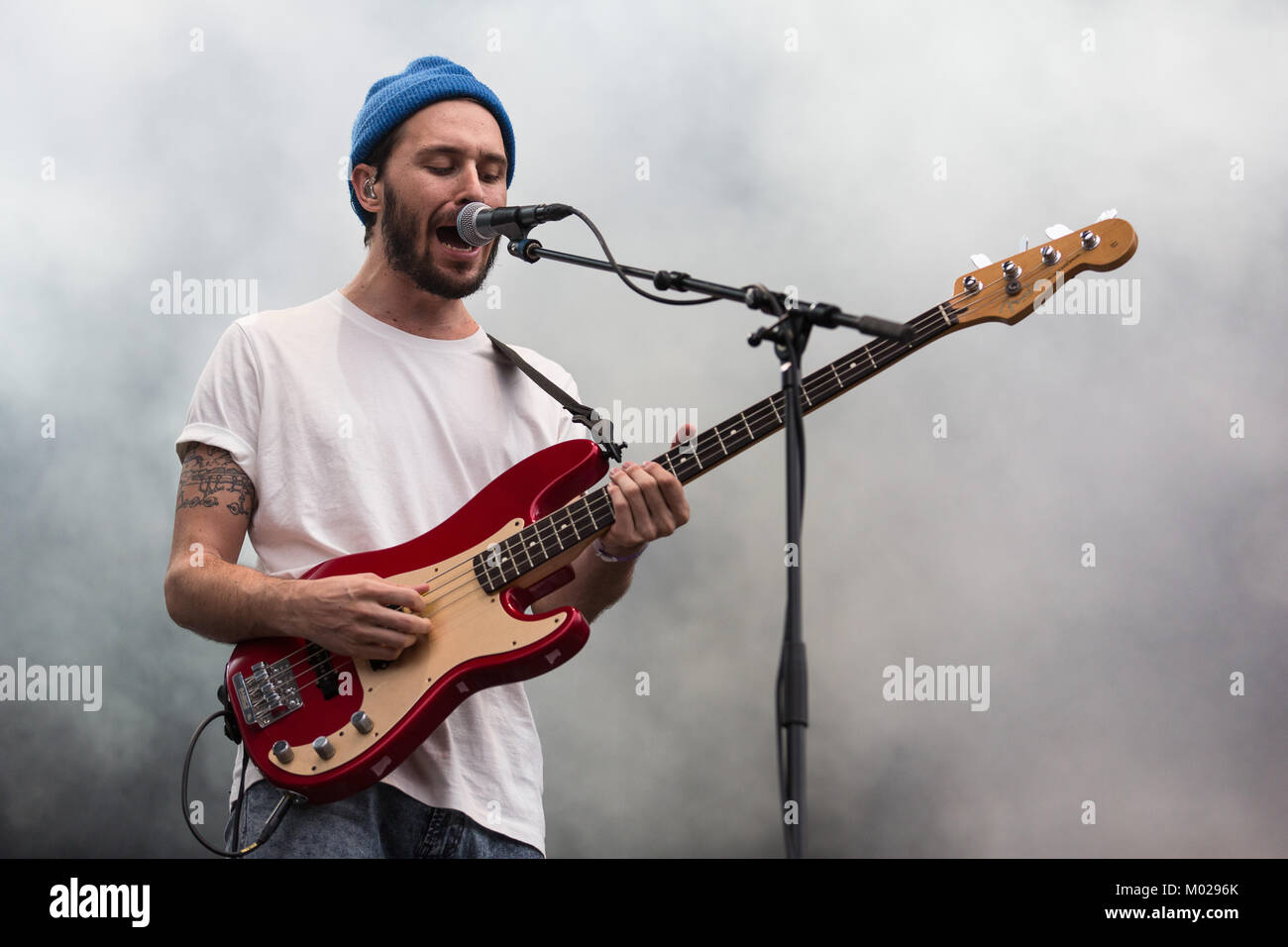 The American indie rock band Local Natives performs a live concert at ...