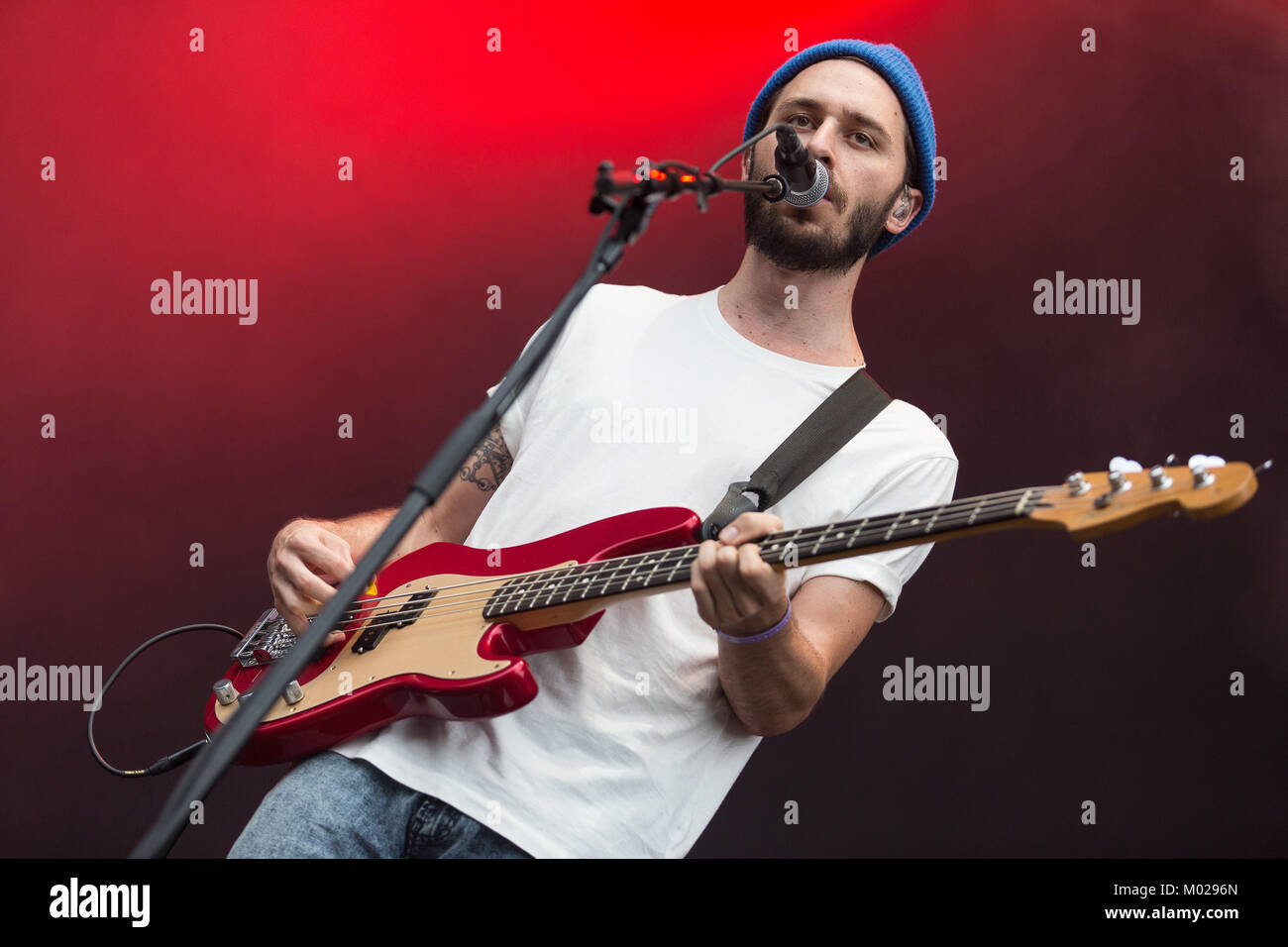 The American indie rock band Local Natives performs a live concert at ...