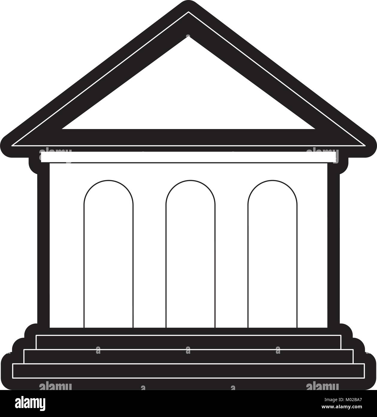 greek building design Stock Vector
