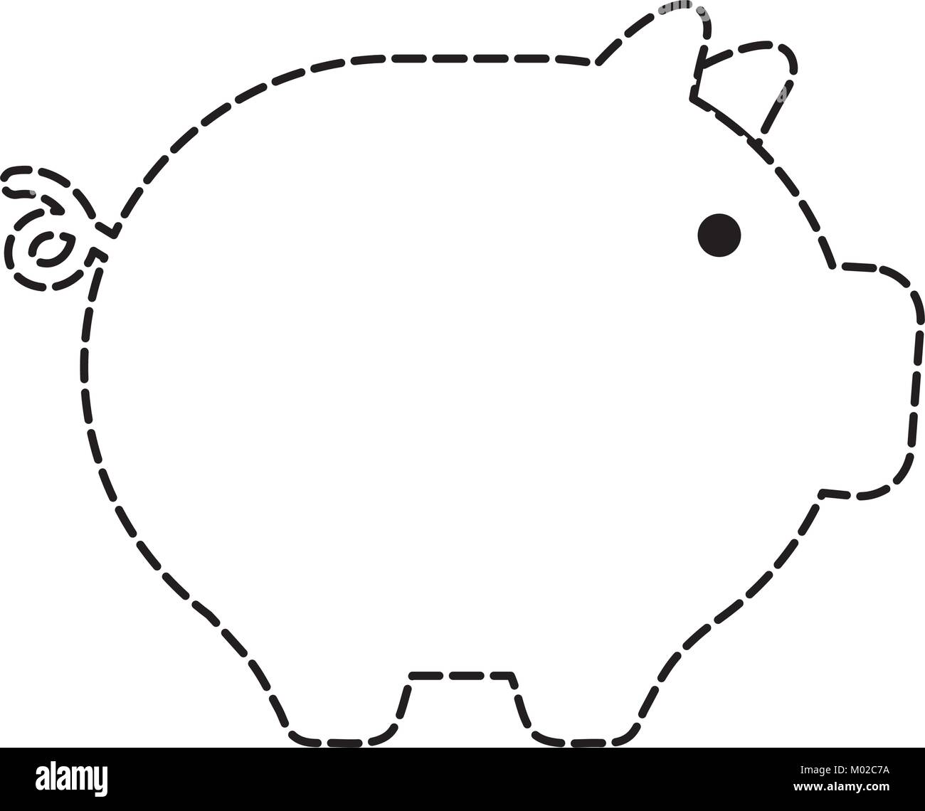 Pig bank toy Black and White Stock Photos & Images - Page 2 - Alamy for Free Printable Piggy Bank Template
