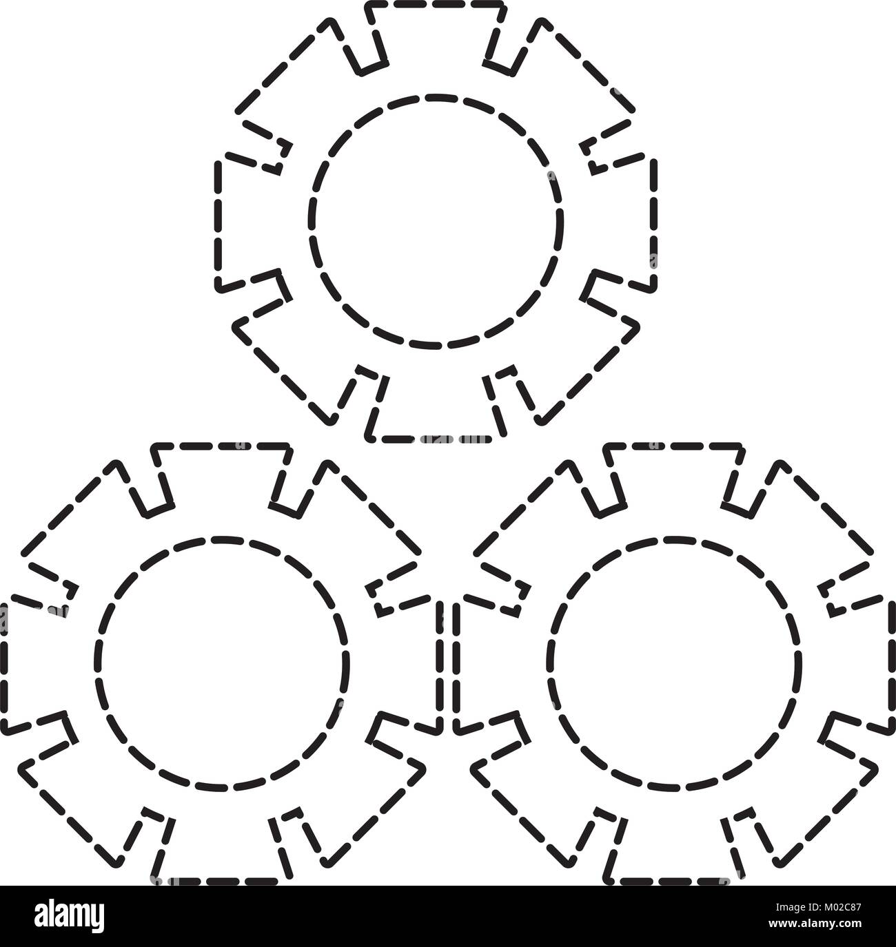 gear wheels icon Stock Vector Image & Art - Alamy