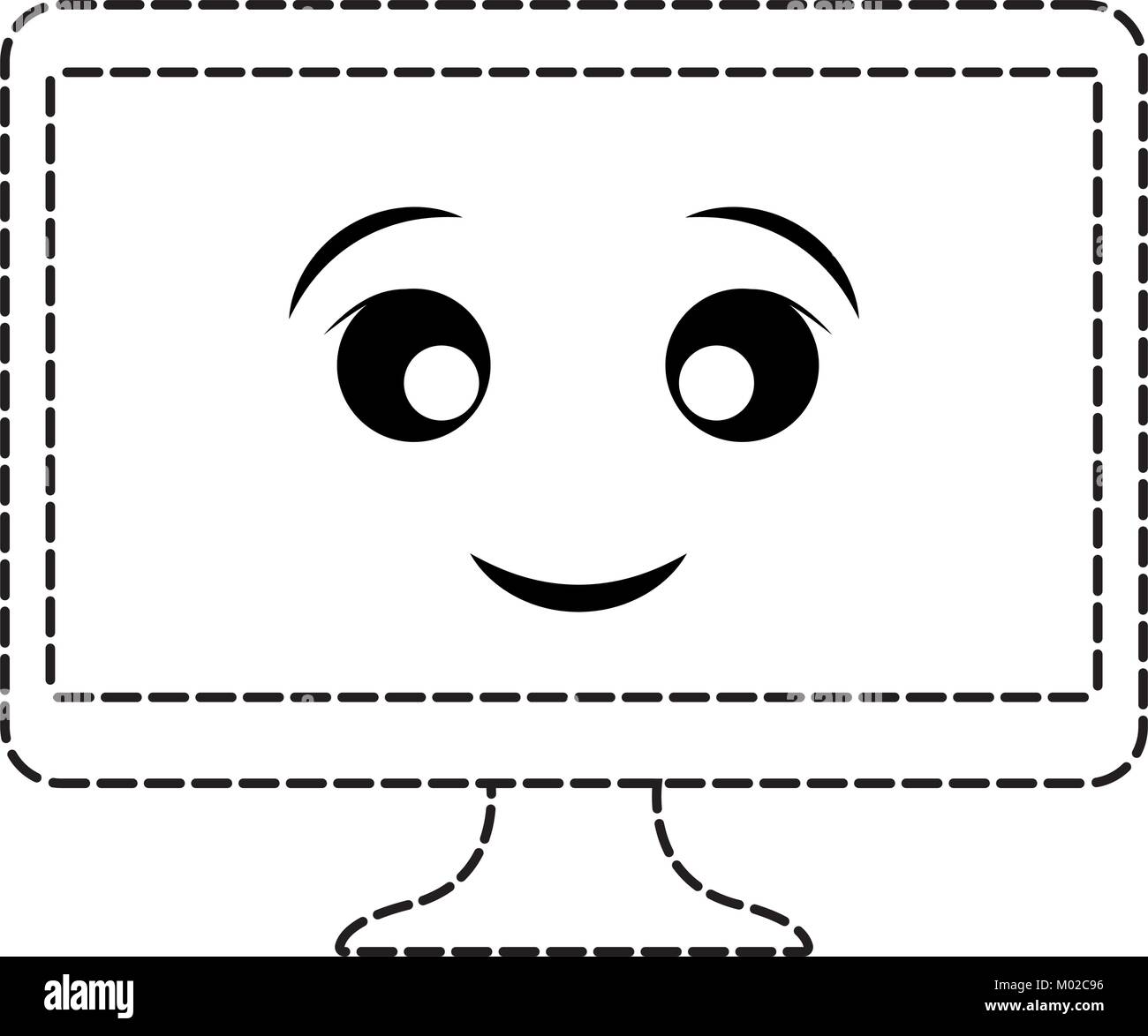 computer monitor icon Stock Vector Image & Art - Alamy