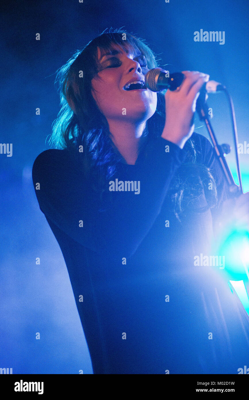 The Finnish electronic music duo Phantom performs a live concert at the  Norwegian showcase festival and music conference by:Larm 2013 in Oslo. The  alternative pop band consists of vocalist Hanna Toivonen (pictured)