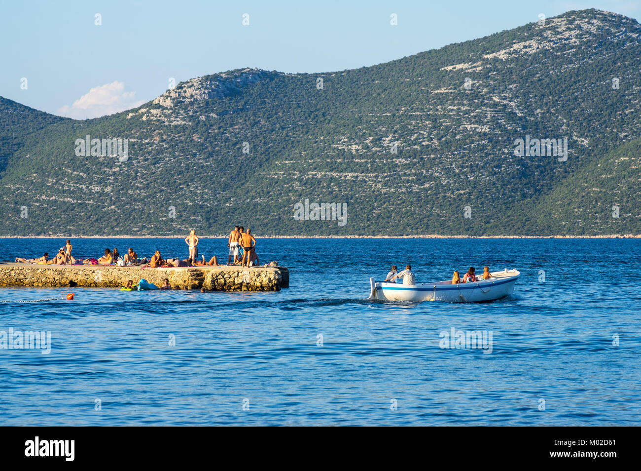 Summer on Island Iz, Croatia Stock Photo