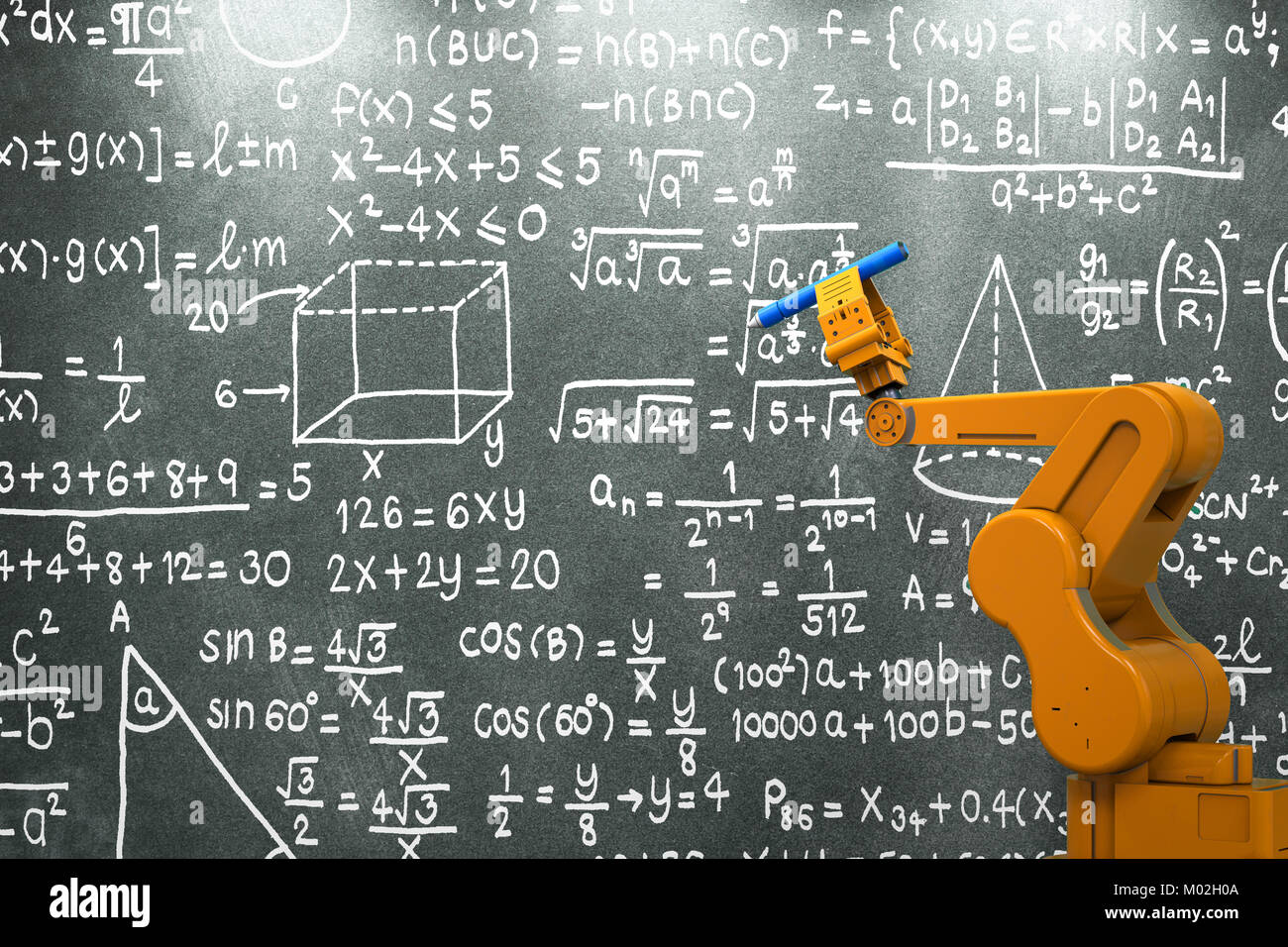 Artificial intelligence robot math hi-res stock photography and images ...
