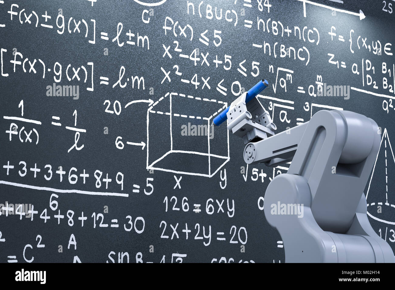 Artificial intelligence robot math hi-res stock photography and images ...
