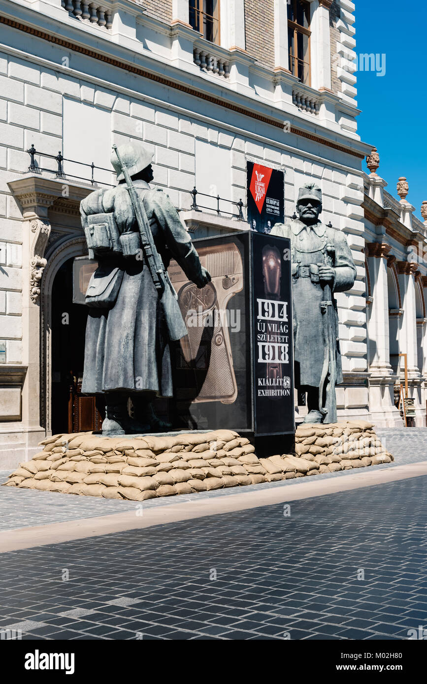 Budapest, Hungary - August 14, 2017: Budapest Castle Bazaar and The Royal Gardens. Stock Photo