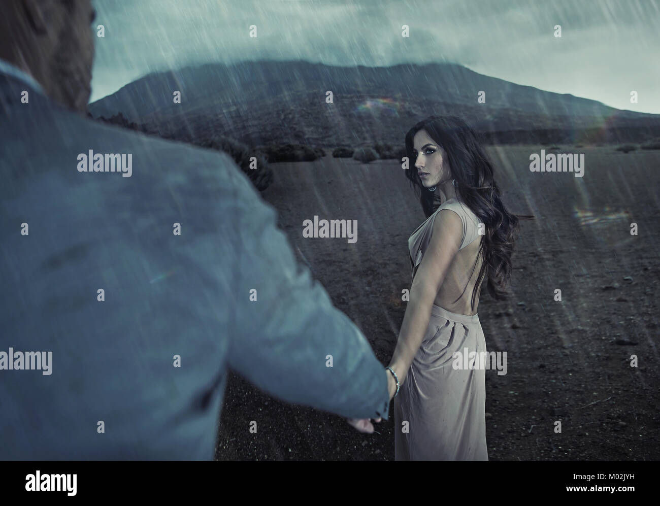 Couple Rain Love Stock Photos Couple Rain Love Stock Images