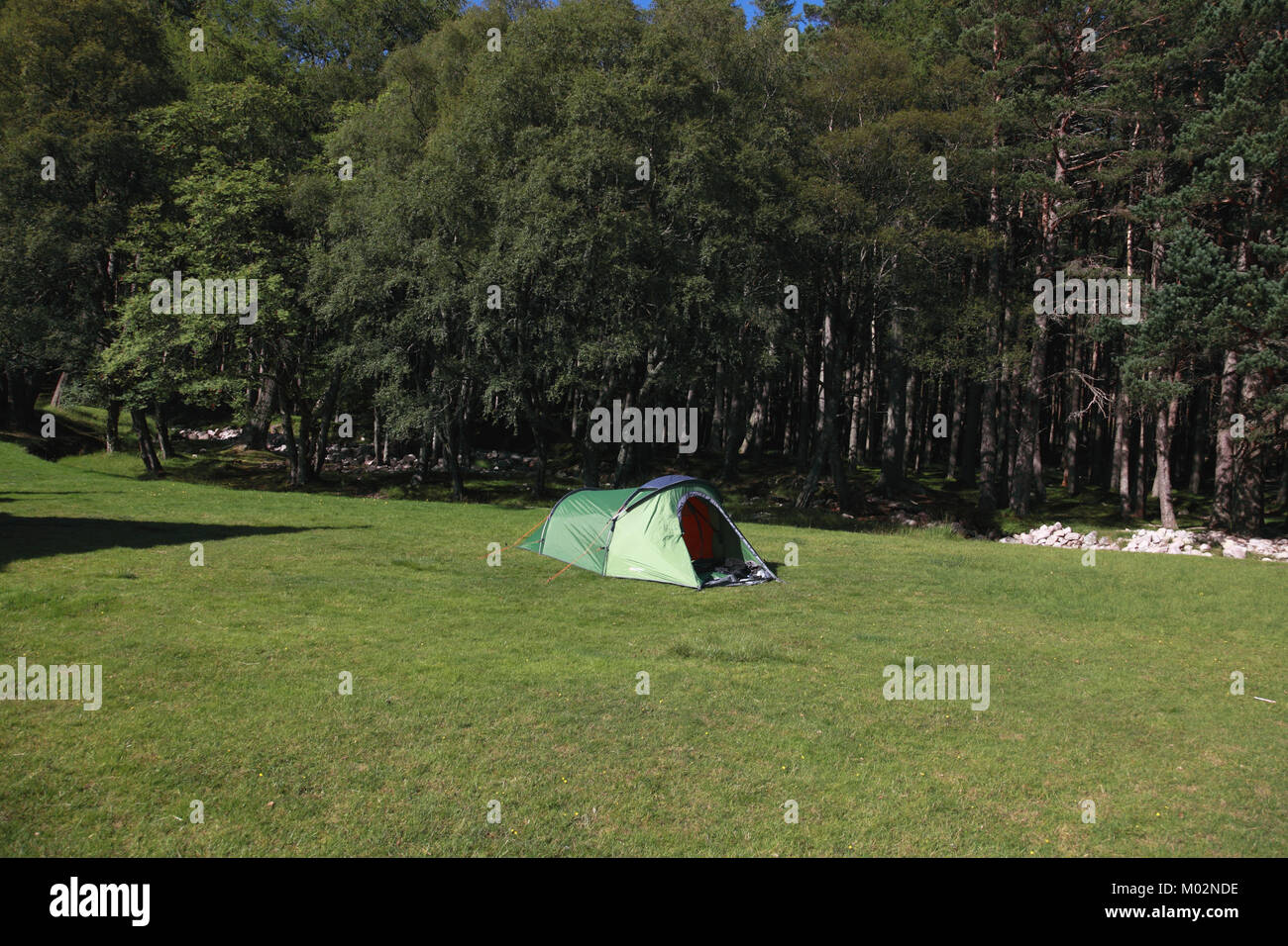 Isolated Tent In Glen Muick On The Balmoral Estate South Of Braemar And Ballater In Aberdeenshire Scotland Stock Photo Alamy