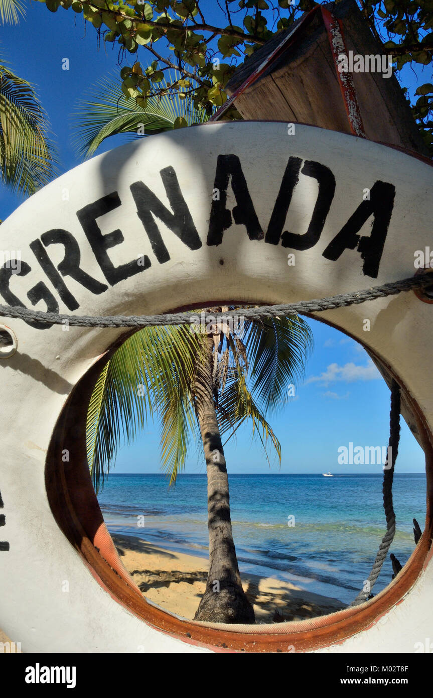 Magazine beach, Grenada, Grenadines, Carribean Stock Photo