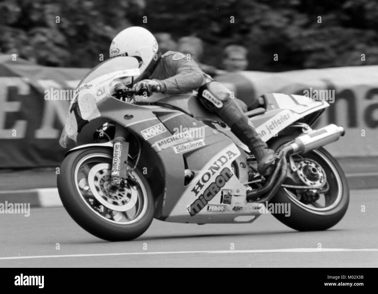 Nick Jefferies, Honda, Formula 1 TT, June 1988, Isle of Man Stock Photo