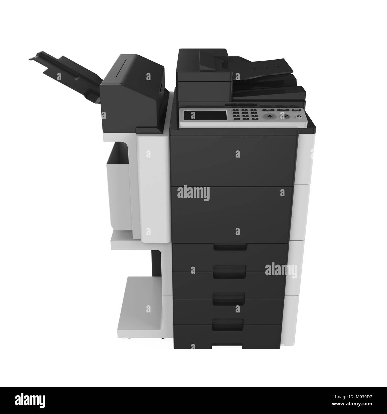 Office Multifunction Printer Isolated Stock Photo