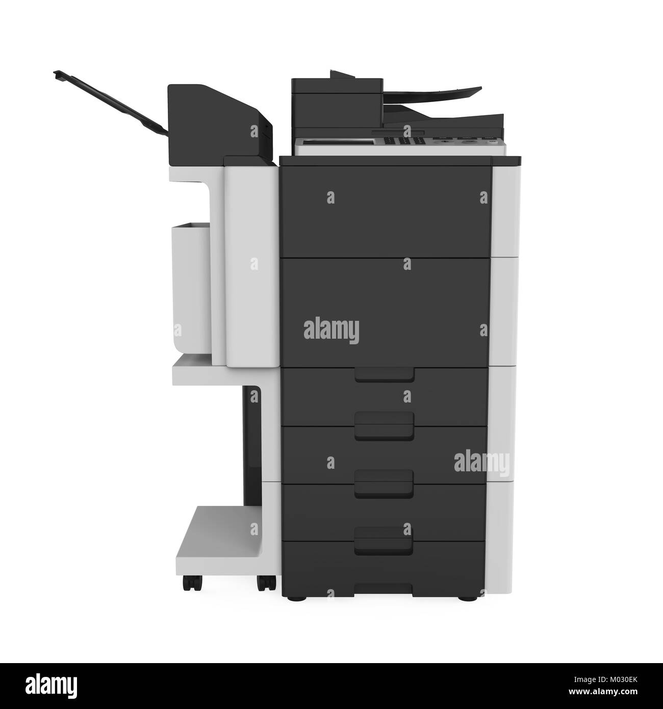 Office Multifunction Printer Isolated Stock Photo