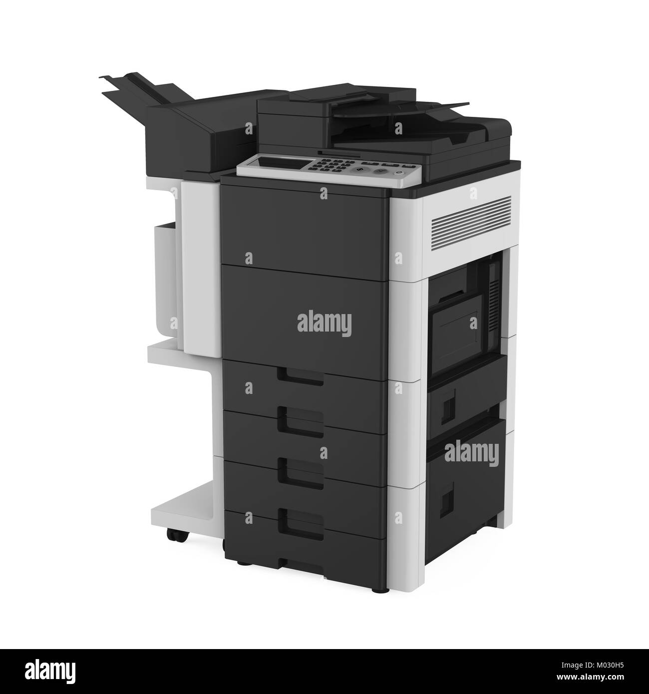 Office Multifunction Printer Isolated Stock Photo Alamy