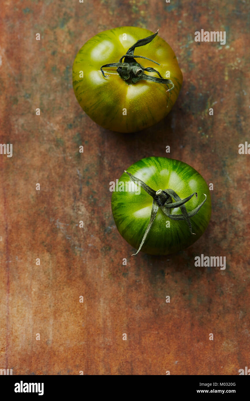 Green tomatoes Stock Photo