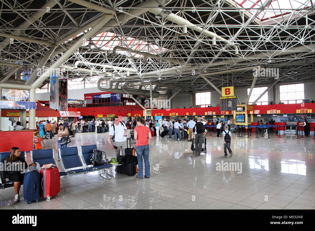 HAVANA FEBRUARY 27 Tourists waiting for their flights on February 27
