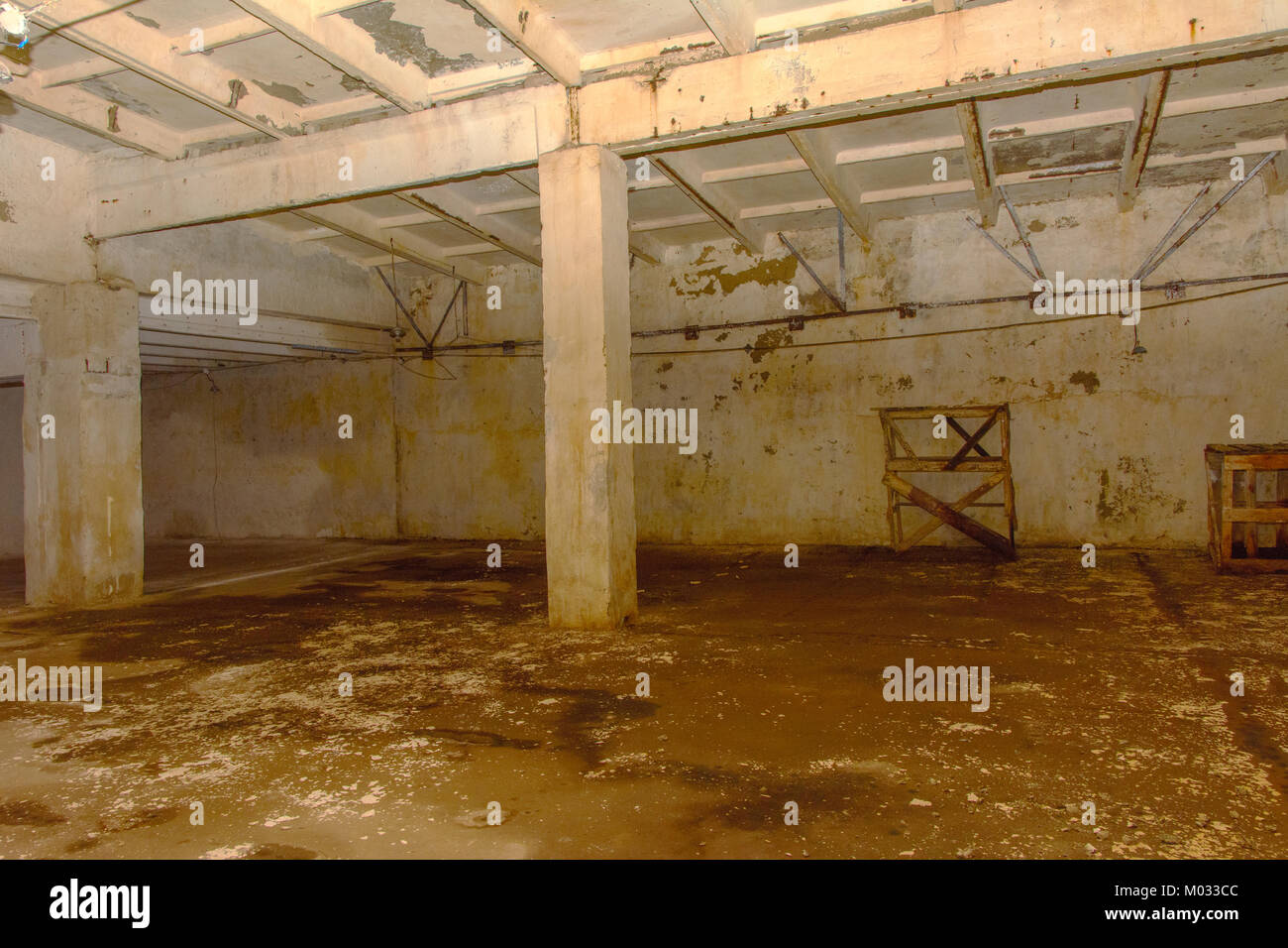 The abandoned and ruined storage room for vegetables. It was built in