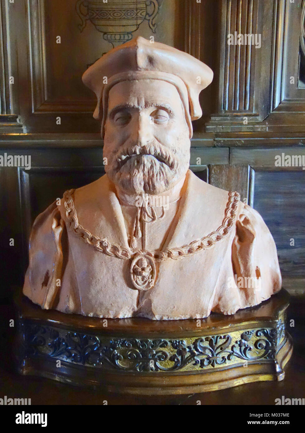 This bust, located at Hearst Castle, is an example of classical ...