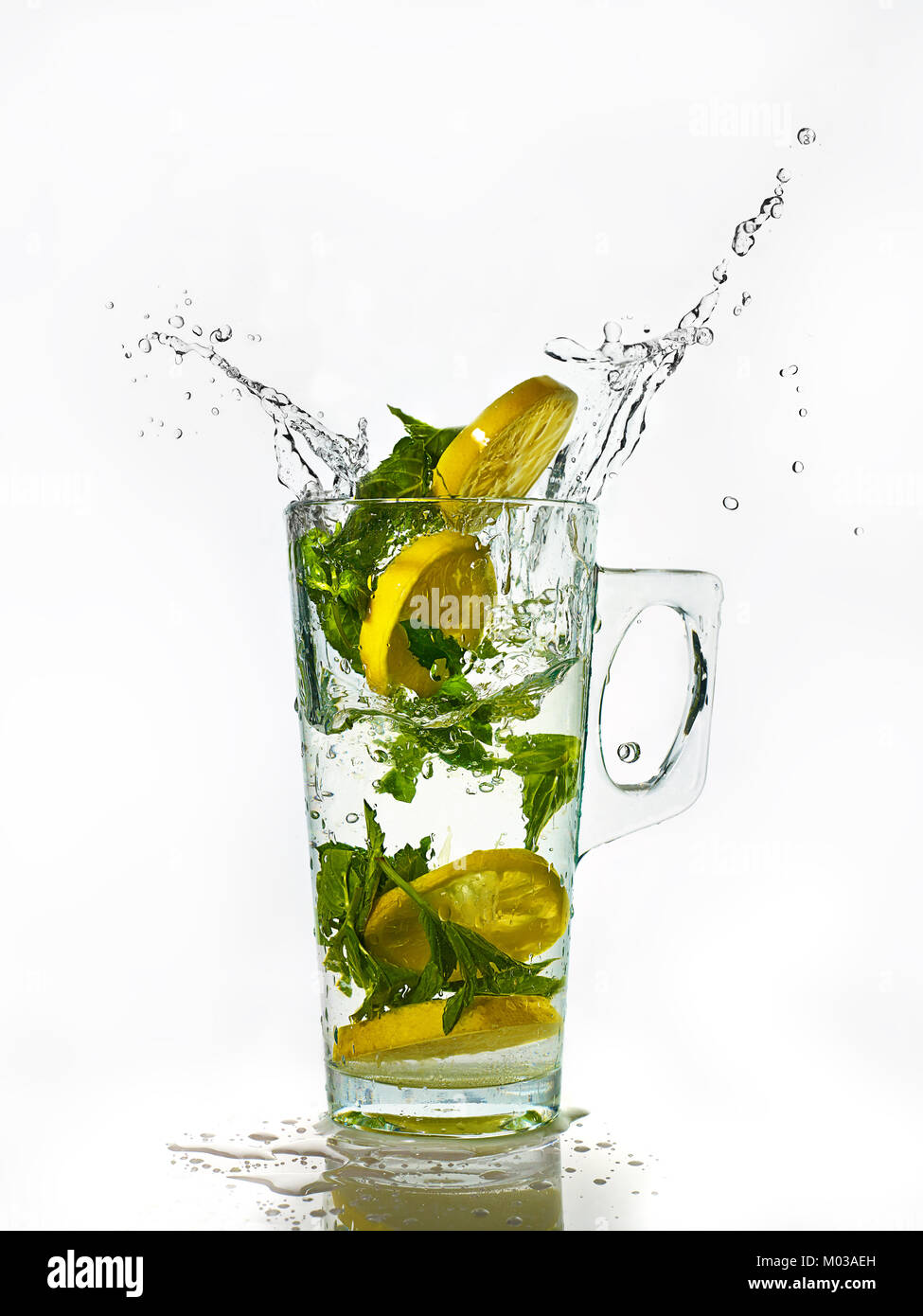 Floating lemon and mint hires stock photography and images Alamy
