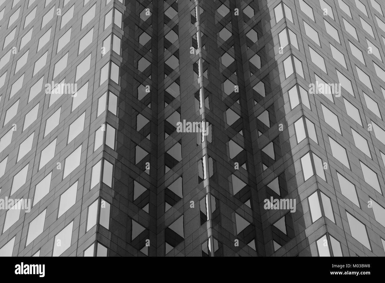 Texture cubicle lige black and white windows Stock Photo - Alamy