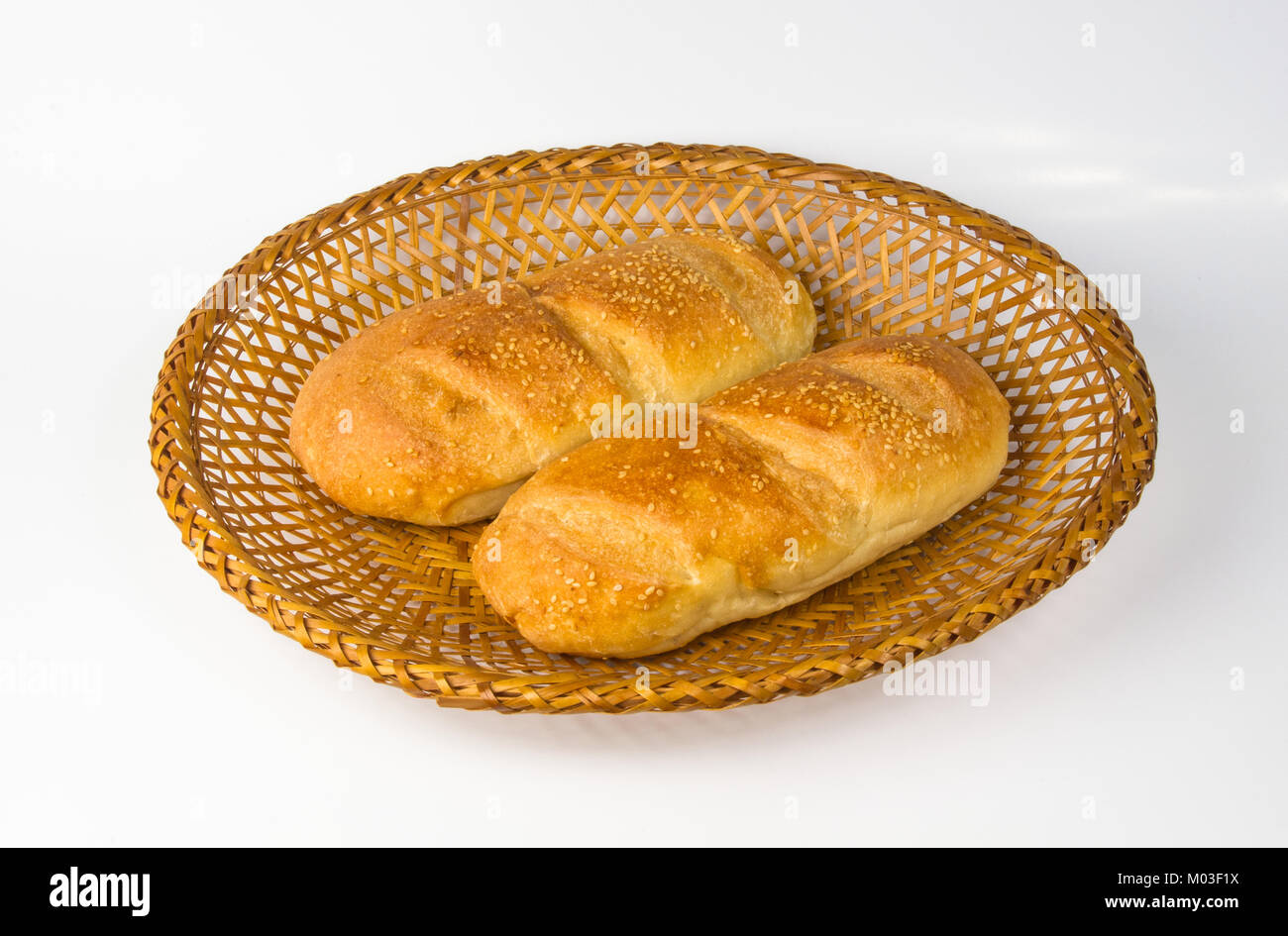 whole wheat breads on a wicker plate Stock Photo - Alamy