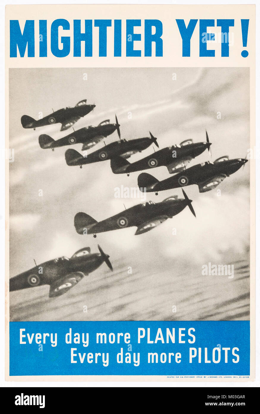 British World War II propaganda poster Stock Photo
