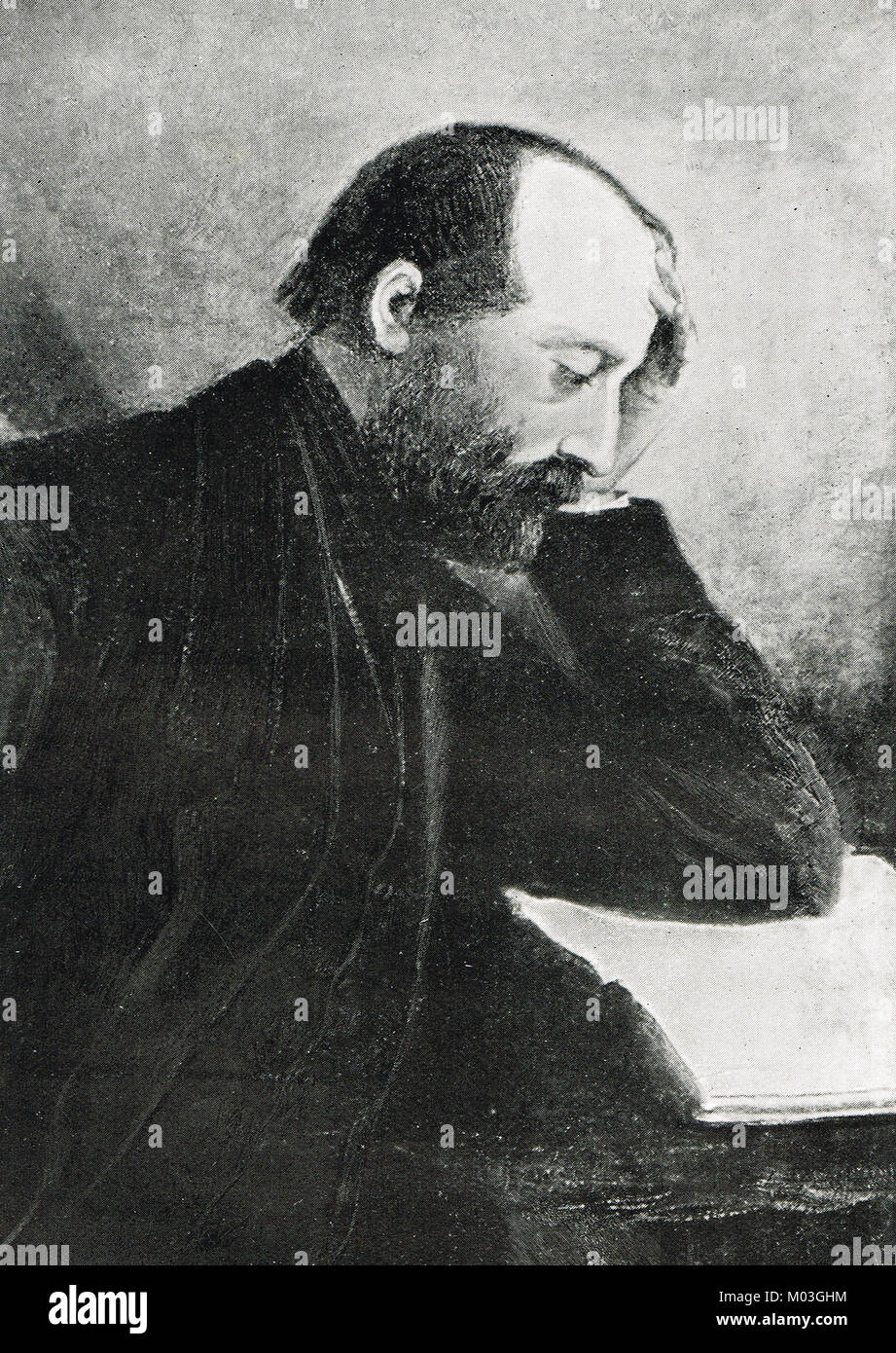 Giuseppe Mazzini, Italian nationalist politician, circa 1847 Stock Photo