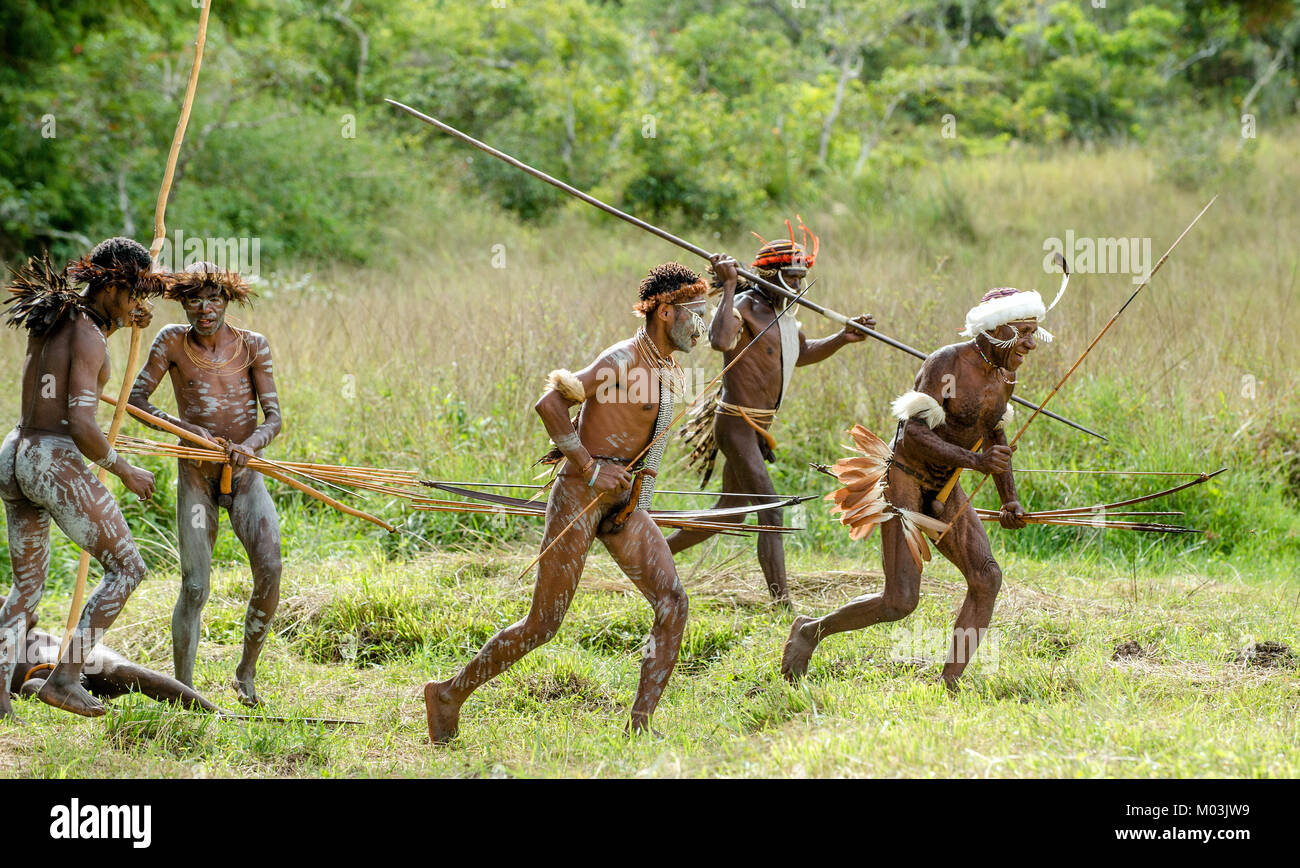Papua new guinea tribe armed hi-res stock photography and images - Alamy